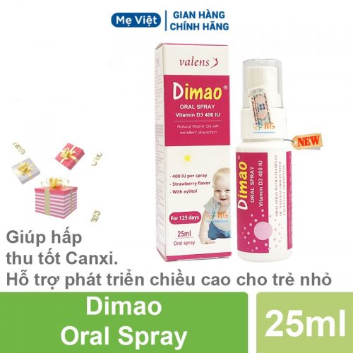 Vitamin D3 Dimao Oral Spray, dạng xịt 400IU