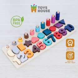 Đồ chơi ghép số 3D thông minh Toys House Cho Bé